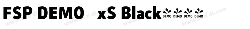 FSP DEMO   xS Black字体转换